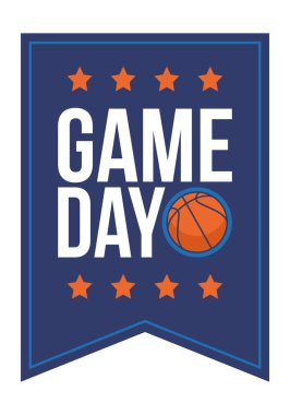 Maç günü. Mart ayında basketbol playoff 'u. Amerika 'da süper spor partisi. Sezon turnuvasının son maçları. Profesyonel takım şampiyonluğu. Basketbol topu. Spor afişi. Vektör