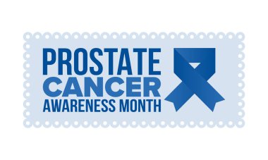 Eylül 'de prostat kanseri farkındalığı ayı. Kasım 'da hareket et. Erkek Sağlığı. Tıbbi sağlık ve farkındalık tasarımı. oster, kart, afiş ve arkaplan. Vektör illüstrasyonu