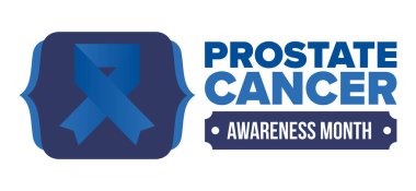 Eylül 'de prostat kanseri farkındalığı ayı. Kasım 'da hareket et. Erkek Sağlığı. Tıbbi sağlık ve farkındalık tasarımı. oster, kart, afiş ve arkaplan. Vektör illüstrasyonu