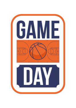 Maç günü. Mart ayında basketbol playoff 'u. Amerika 'da süper spor partisi. Sezon turnuvasının son maçları. Profesyonel takım şampiyonluğu. Basketbol topu. Spor afişi. Vektör