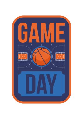 Maç günü. Mart ayında basketbol playoff 'u. Amerika 'da süper spor partisi. Sezon turnuvasının son maçları. Profesyonel takım şampiyonluğu. Basketbol topu. Spor afişi. Vektör