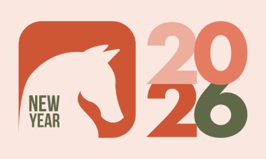 2026 mutlu yıllar. Modern Retro Typography ile Tebrik Kartı Tasarımı