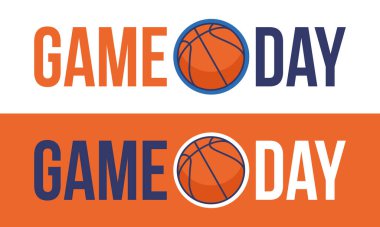 Maç günü. Mart ayında basketbol playoff 'u. Amerika 'da süper spor partisi. Sezon turnuvasının son maçları. Profesyonel takım şampiyonluğu. Basketbol topu. Spor afişi. Vektör