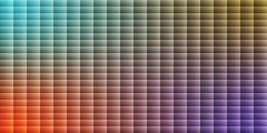 Soyut Geometrik Mozaik Arkaplan Gradient Square Grid ve Grady Doku ile. Yaratıcı modern altyapı. Temiz minimalist geometrik grafik. Duvar kağıdı tasarımı