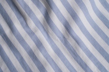 Açık Mavi ve Beyaz Çizgili Pamuk Kumaş Dokusunun Arkaplanı