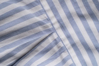 Açık Mavi ve Beyaz Çizgili Pamuk Kumaş Dokusunun Arkaplanı