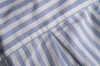 Açık Mavi ve Beyaz Çizgili Pamuk Kumaş Dokusunun Arkaplanı