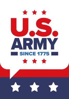 Amerikan Bayrak Renkleri 'nde Yıldız ve Çizgili Vatansever Amerikan Ordusu Grafiği. Vektör