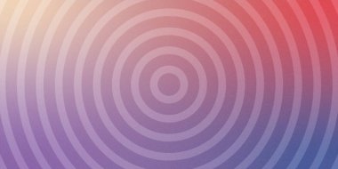 Soft Grainy Gradient Arkaplanındaki Soyut Özmerkezli Halka Şablonu. Yaratıcı modern altyapı. Temiz minimalist geometrik grafik. Duvar kağıdı tasarımı