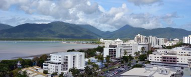 Cairns Queensland Avustralya havadan görünümü