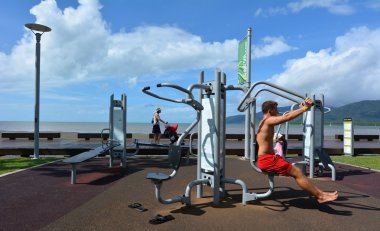 Cairns Esplanade Queensland Avustralya'da