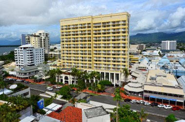 Cairns Queensland Avustralya havadan görünümü