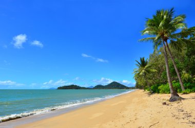 Clifton Beach yakınındaki Cairns Queensland Avustralya manzara 