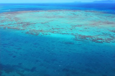 Great Barrier Reef Queen upolu mercan resifi havadan görünümü