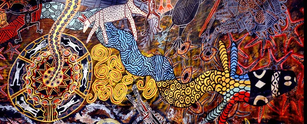 Art aborigène australien Dot peinture — Photo