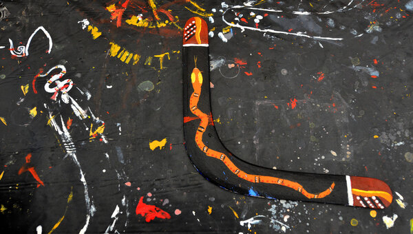 деревянный бумеранг
