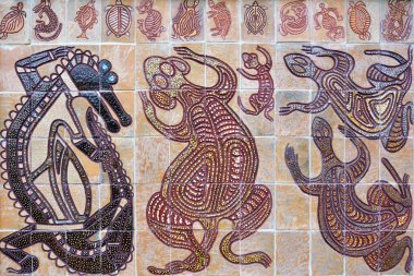 Yerli Avustralya sanat nokta Avustralya yaban hayatı boyama