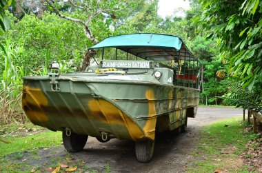 Avustralya amfibi araç Dukw sürücüsü Queensland Avustralya