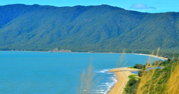 A légi felvétel a Wangetti strand a Rex megjelenés Queensland ausztrál — Stock Fotó