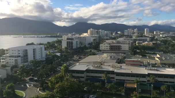 Vista aérea del paisaje de Cairns Queensland Australia — Vídeos de Stock