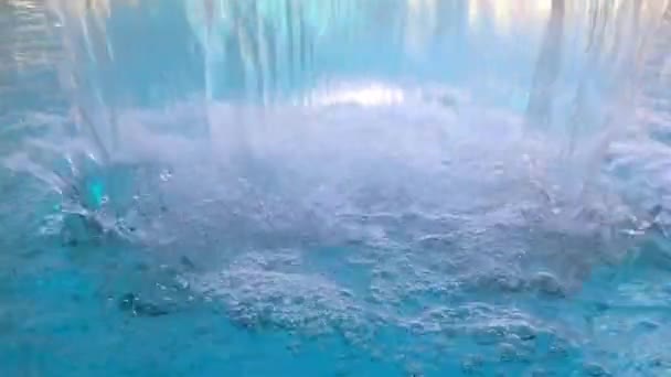 Slow motion van abstracte achtergrondstructuur waterval — Stockvideo