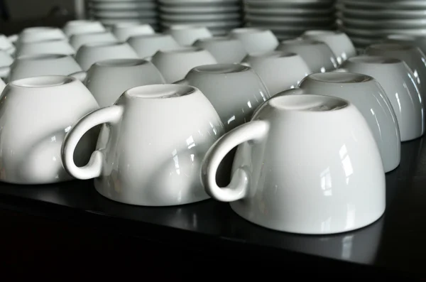 Tazas de café y té limpias — Foto de Stock
