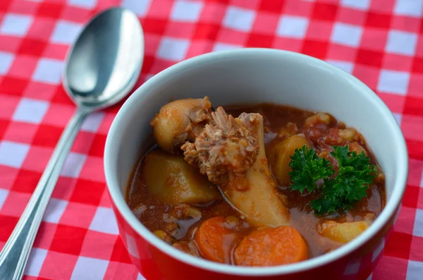 Homemade Bone Broth — Stock Photo, Image