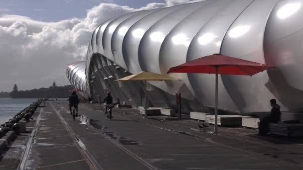 La nube Auckland Nueva Zelanda — Vídeos de Stock