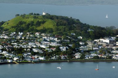 Mount Victoria Devonport Auckland Yeni Zelanda havadan görünümü 