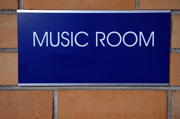 Music room sign — Stock Photo, Image