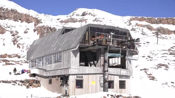 Campo de esqui Whakapapa no Monte Ruapeh — Vídeo de Stock