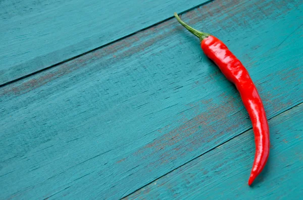 Ένα κόκκινο καυτό πιπέρι τσίλι — Φωτογραφία Αρχείου