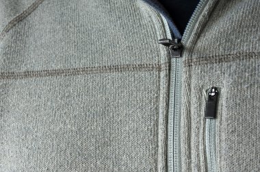 Erkek ceket kazak fermuar ile