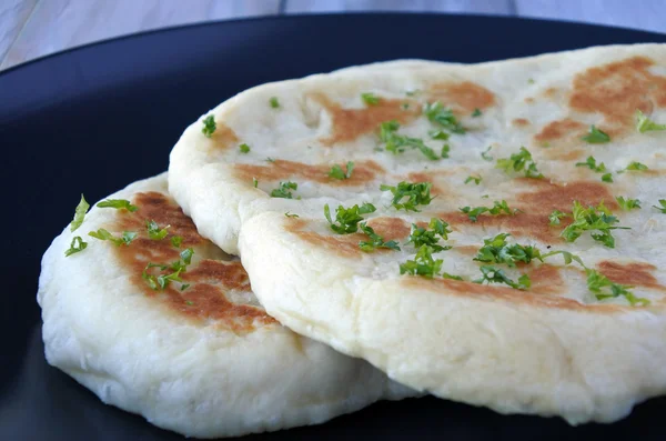 Traditional Indian Naan flatbread — Stock Photo, Image