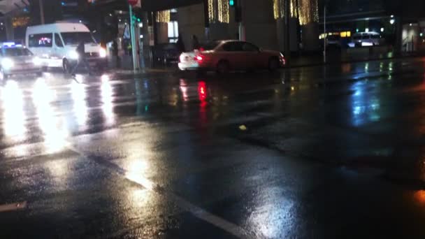 Torre do céu de Auckland à noite — Vídeo de Stock