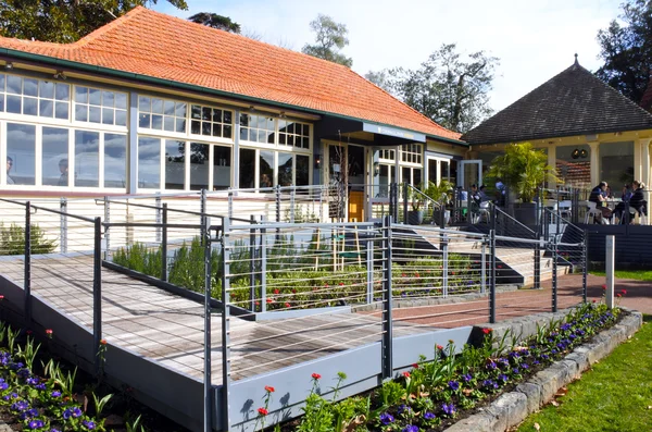 Restauracja Cafe w Kornwalii Park w Auckland w Nowej Zelandii — Zdjęcie stockowe