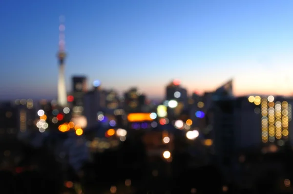 Auckland skyline Bokeh — Stockfoto