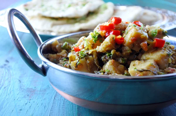 Indische Alu Methi keuken — Stockfoto