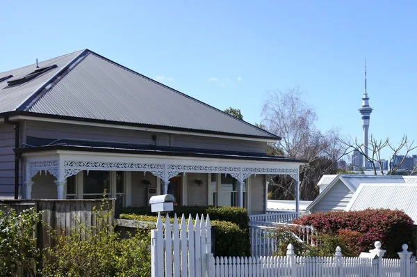 Viktoriánus házak Auckland — Stock Fotó