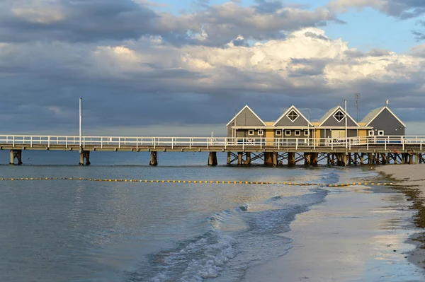 Busselton Dic 2020 Busselton Jetty Busselton Jetty Embarcadero Muelle Apilado —  Fotos de Stock