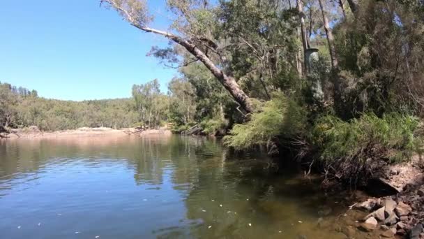 Τοπίο Άποψη Του Κενού Πισίνα Νερό Perth Hills Δυτική Αυστραλία — Αρχείο Βίντεο