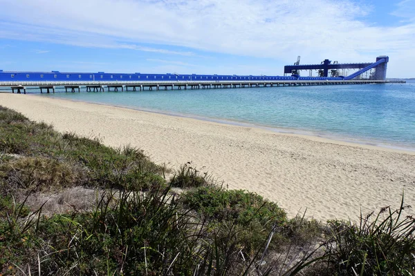 Rockingham Apr 2021 Kwinana Grain Terminal Główny Zakład Eksportu Zbóż — Zdjęcie stockowe