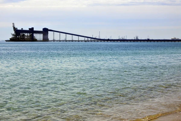 Rockingham Apr 2021 Kwinana Grain Terminal Główny Zakład Eksportu Zbóż — Zdjęcie stockowe