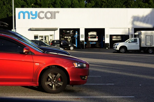 Perth May 2021 Mycar Essential Car Service Workshop 호주에서 타이어 — 스톡 사진