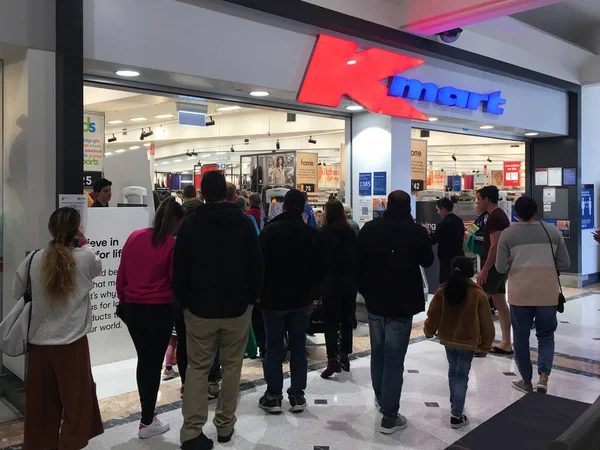 Perth Jun 2021 Menigte Van Australische Mensen Die Kmart Winkel — Stockfoto