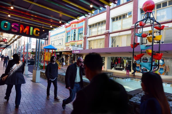 Cuba Street in Wellington New Zealand — Stock Photo, Image