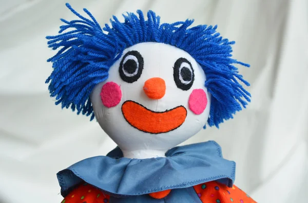 Handmade clown doll — Stock Photo, Image