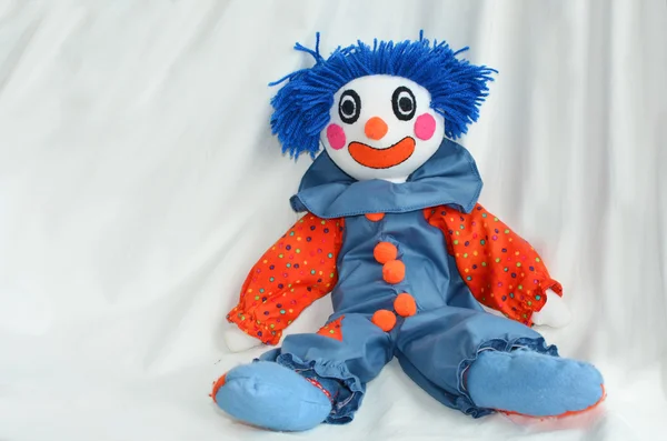 Handmade clown doll — Stock Photo, Image