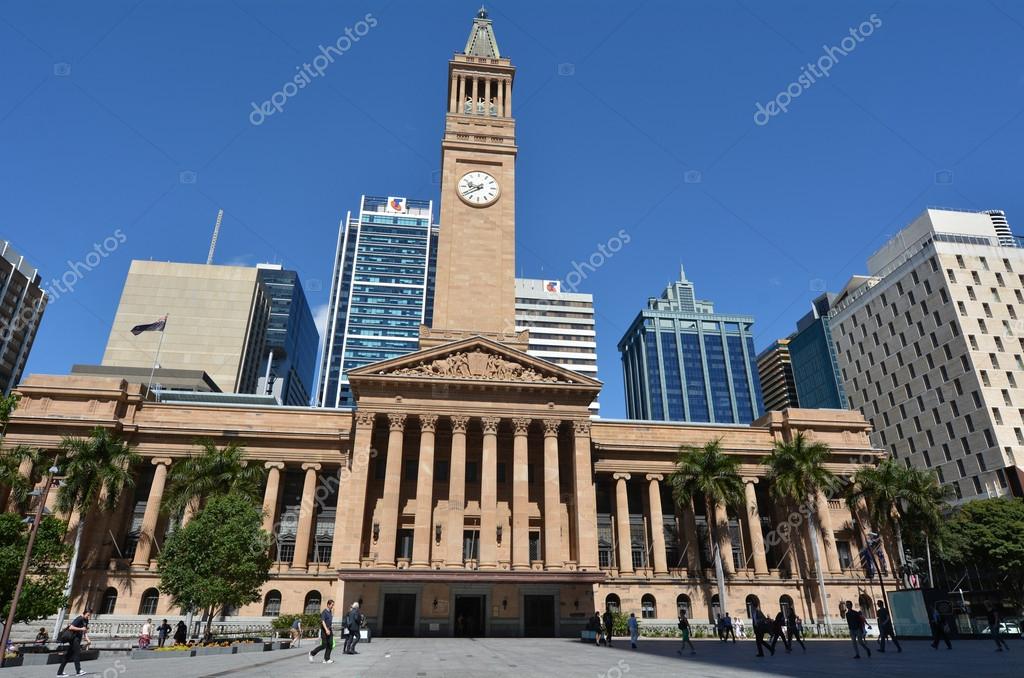 Brisbane City Hall Queensland Australia Stock Editorial Photo
