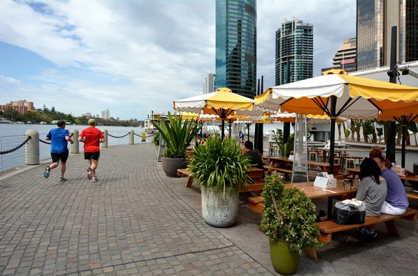 Eagle Street Pier in Brisbane — Stock Photo, Image